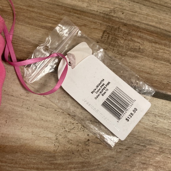 Jessica Simpson pink summer party date night 
NWT floral lace overlay strapless - Picture 9 of 9